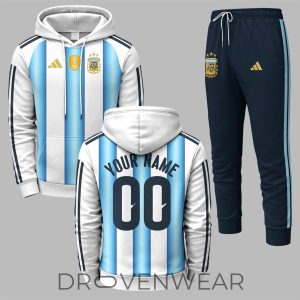 Argentina FIFA World Cup 2026 Home Personalized Hoodie by Drovenwear.com