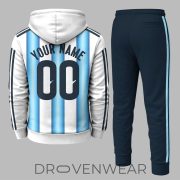 Argentina FIFA World Cup 2026 Home Personalized Hoodie - Image 3