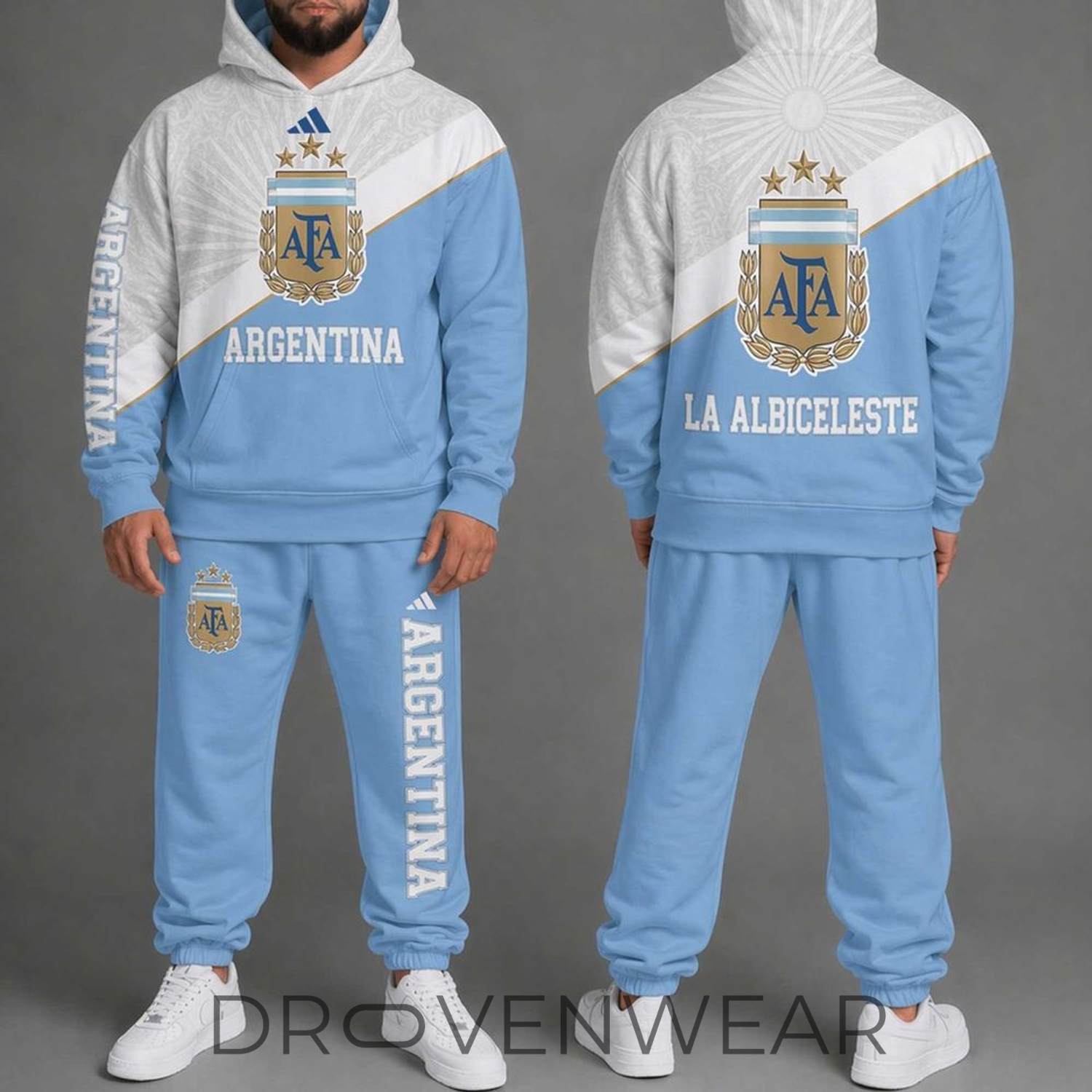 Argentina FIFA World Cup 2026 La Albiceleste Special Edition Hoodie Jogger Set Argentina FIFA World Cup 2026 La Albiceleste Special Edition Hoodie Jogger Set
