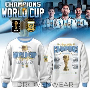 Argentina FIFA World Cup Champions 2026 Limited Sweatshirt by Drovenwear.com