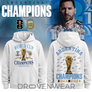 Argentina FIFA World Cup Champions 2026 Special Hoodie by Drovenwear.com