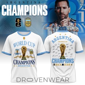 Argentina FIFA World Cup Champions 2026 Special Shirt by Drovenwear.com
