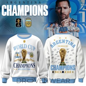 Argentina FIFA World Cup Champions 2026 Special Sweatshirt by Drovenwear.com