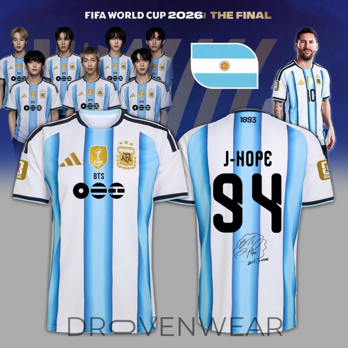 Argentina x BTS Haft Time Show 2026 Signature Jersey - Image 2