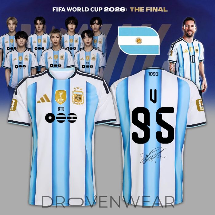 Argentina x BTS Haft Time Show 2026 Signature Jersey - Image 4