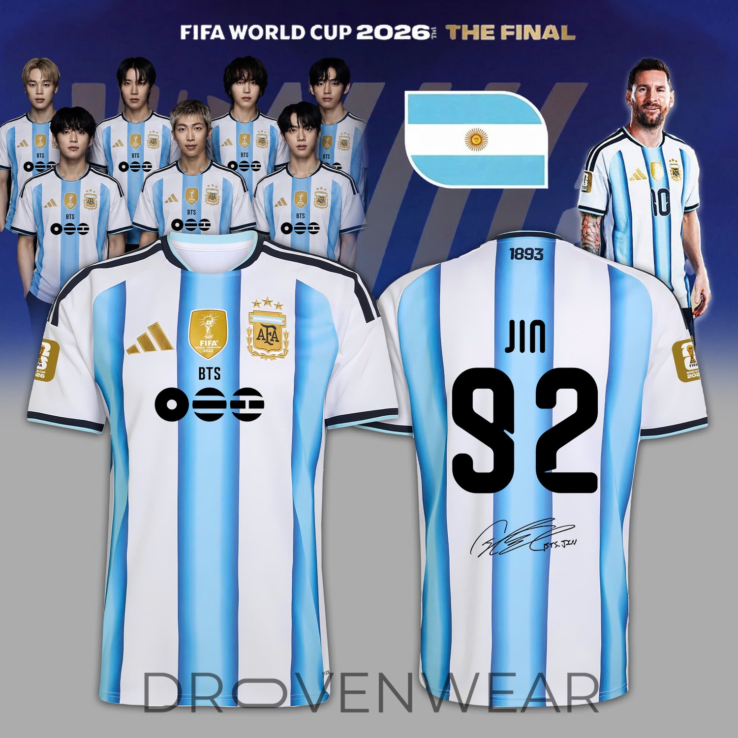 Argentina x BTS Haft Time Show 2026 Signature Jersey Argentina x BTS Haft Time Show 2026 Signature Jersey