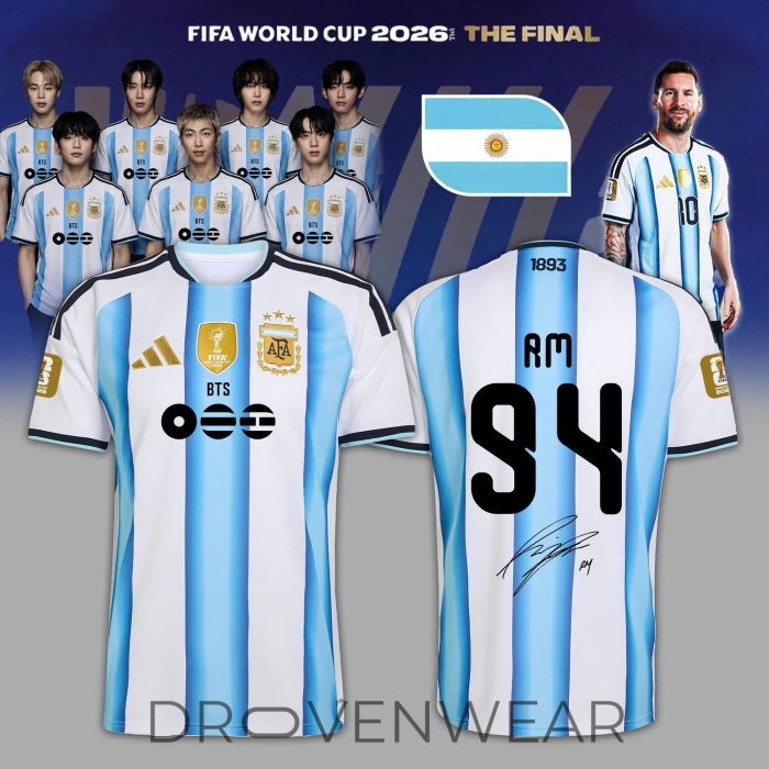 Argentina x BTS Haft Time Show 2026 Signature Jersey - Image 6