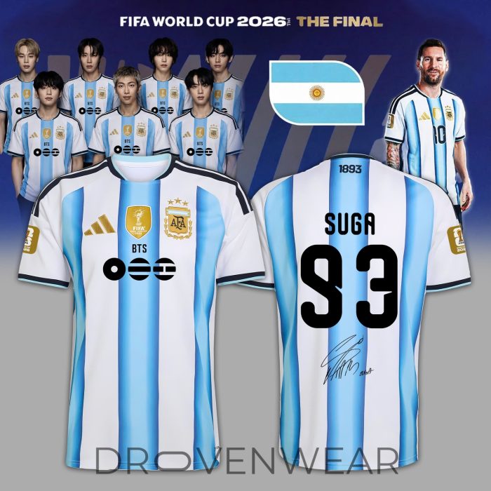 Argentina x BTS Haft Time Show 2026 Signature Jersey - Image 7