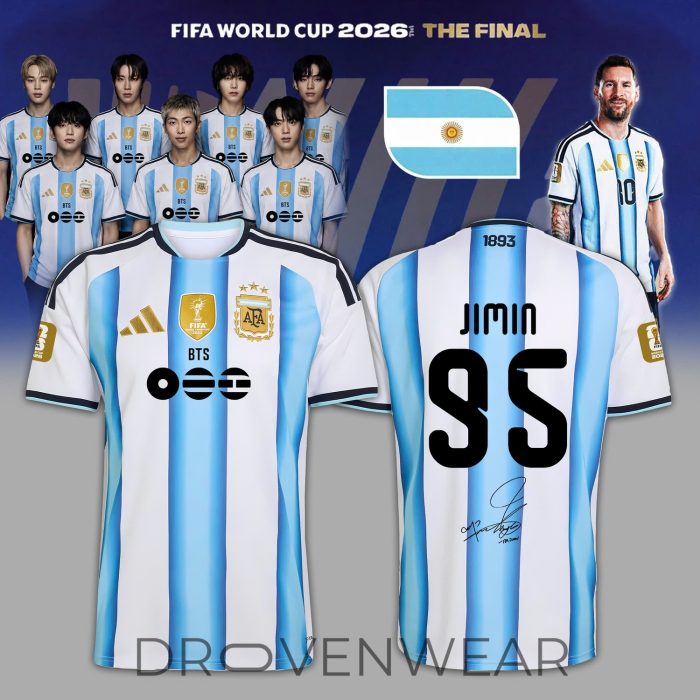 Argentina x BTS Haft Time Show 2026 Signature Jersey - Image 8