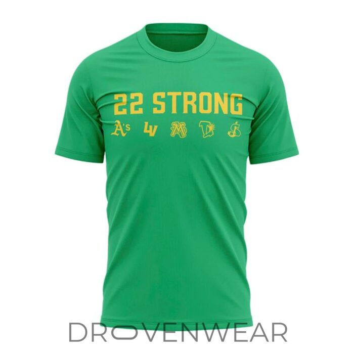 Athletics 22 Strong Green Lasko Baseball Special Shirt - Image 2
