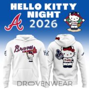 Atlanta Braves 2026 Hello Kitty Night Hoodie