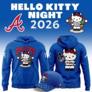 Atlanta Braves 2026 Hello Kitty Night Hoodie - Image 3