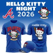 Atlanta Braves 2026 Hello Kitty Night Special Edition T-shirt