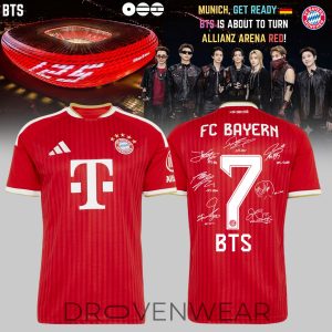 BTS x FC Bayern Mnchen Soccer Jersey by Drovenwear.com