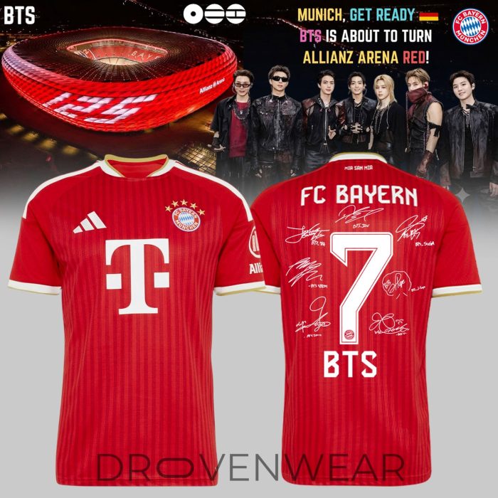BTS x FC Bayern München Soccer Jersey - Image 2