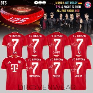BTS x FC Bayern Mnchen Special Soccer Jersey by Drovenwear.com