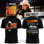 BYU Football x Brad Paisley Stadium Of Fire Tour Black Limited Edition Shirt
