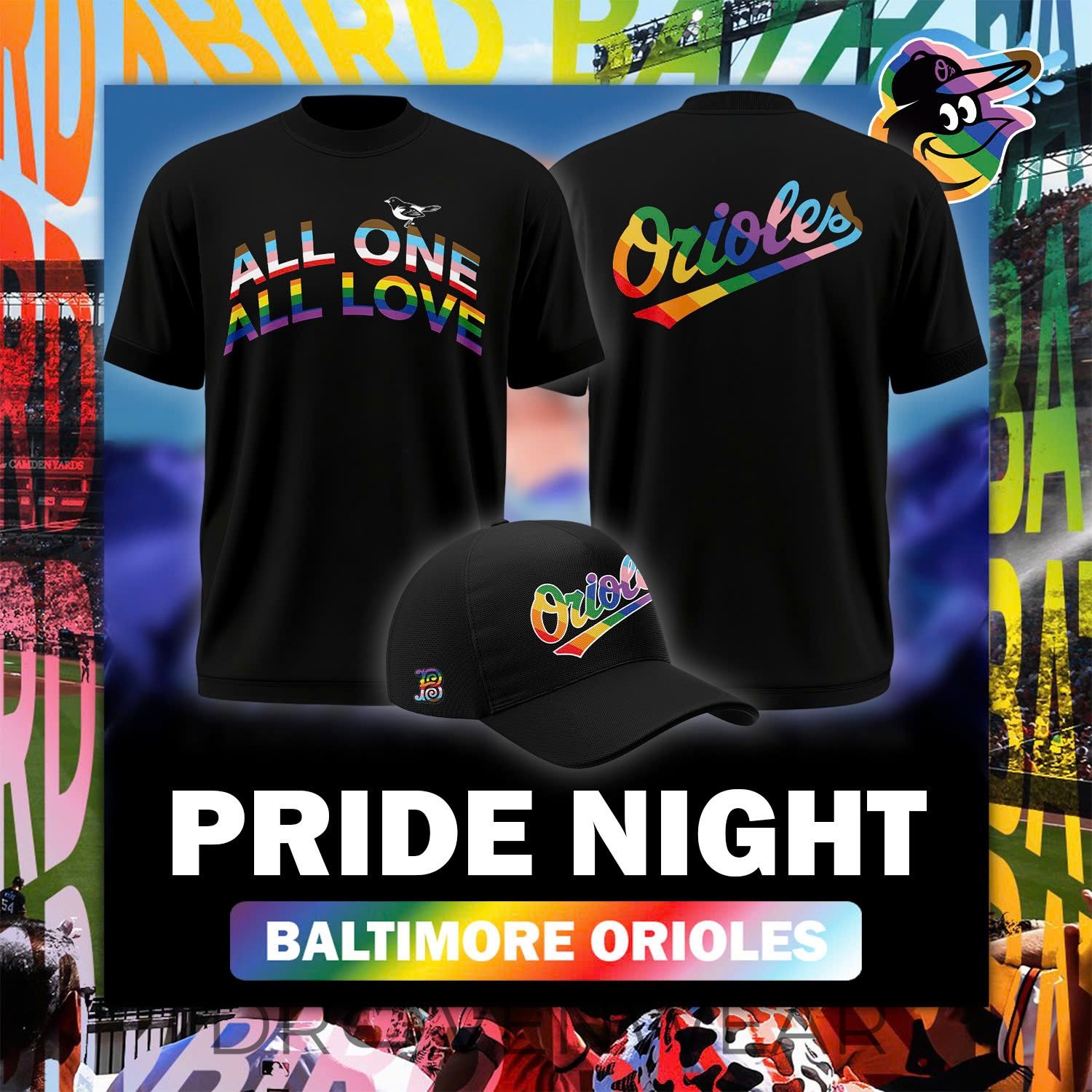 Baltimore Orioles Pride Night 2026 T-Shirt Baltimore Orioles Pride Night 2026 T-Shirt