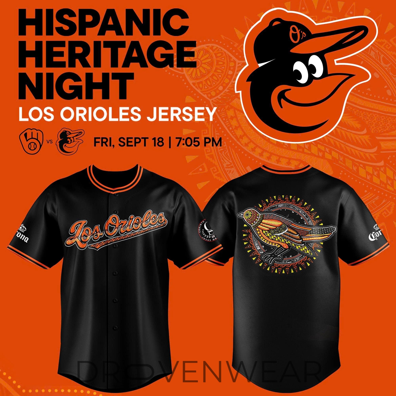 Baltimore Orioles x Hispanic Heritage Night 2026 Special Baseball Jersey Baltimore Orioles x Hispanic Heritage Night 2026 Special Baseball Jersey