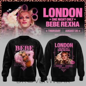 Bebe Rexha London 2026 Limited Edition Sweatshirt by Drovenwear.com