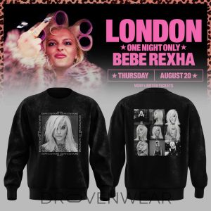 Bebe Rexha London 2026 Limited Edition Sweatshirt V3 by Drovenwear.com