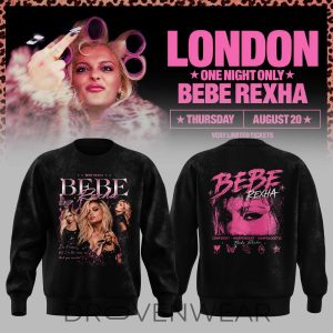 Bebe Rexha London UK Tour Sweatshirt Collection Version 2 by Drovenwear.com