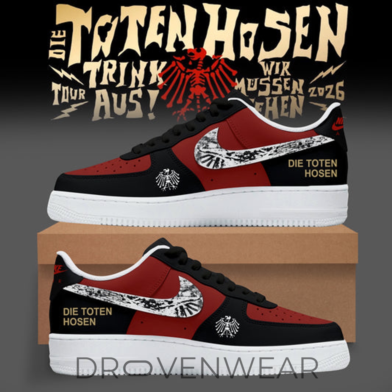 "Bis zum bitteren Ende" - Die Toten Hosen Custom AF1 Shoes "Bis zum bitteren Ende" - Die Toten Hosen Custom AF1 Shoes