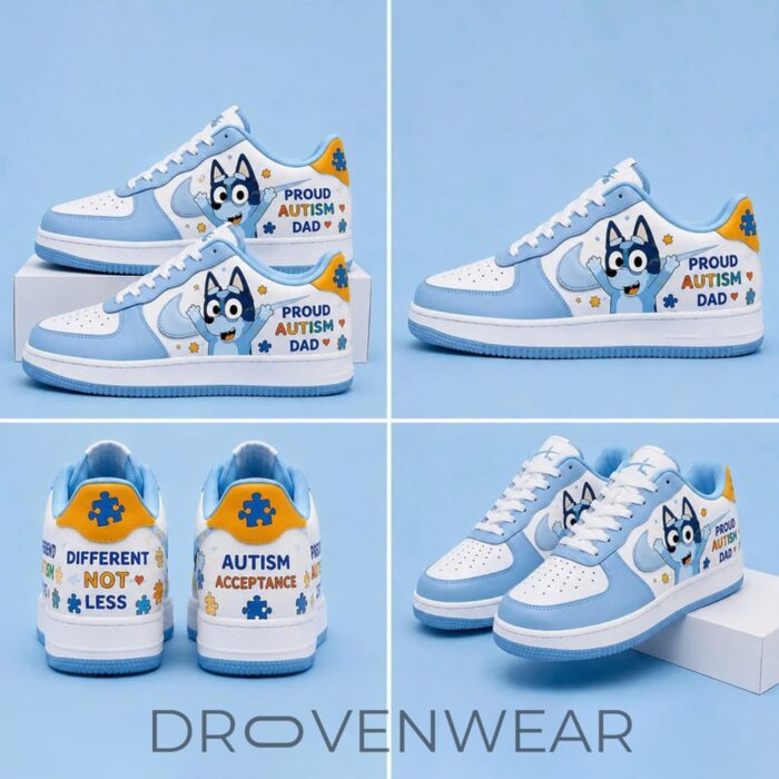 Bluey X Autism Awareness Special AF1 Sneakers - Image 2
