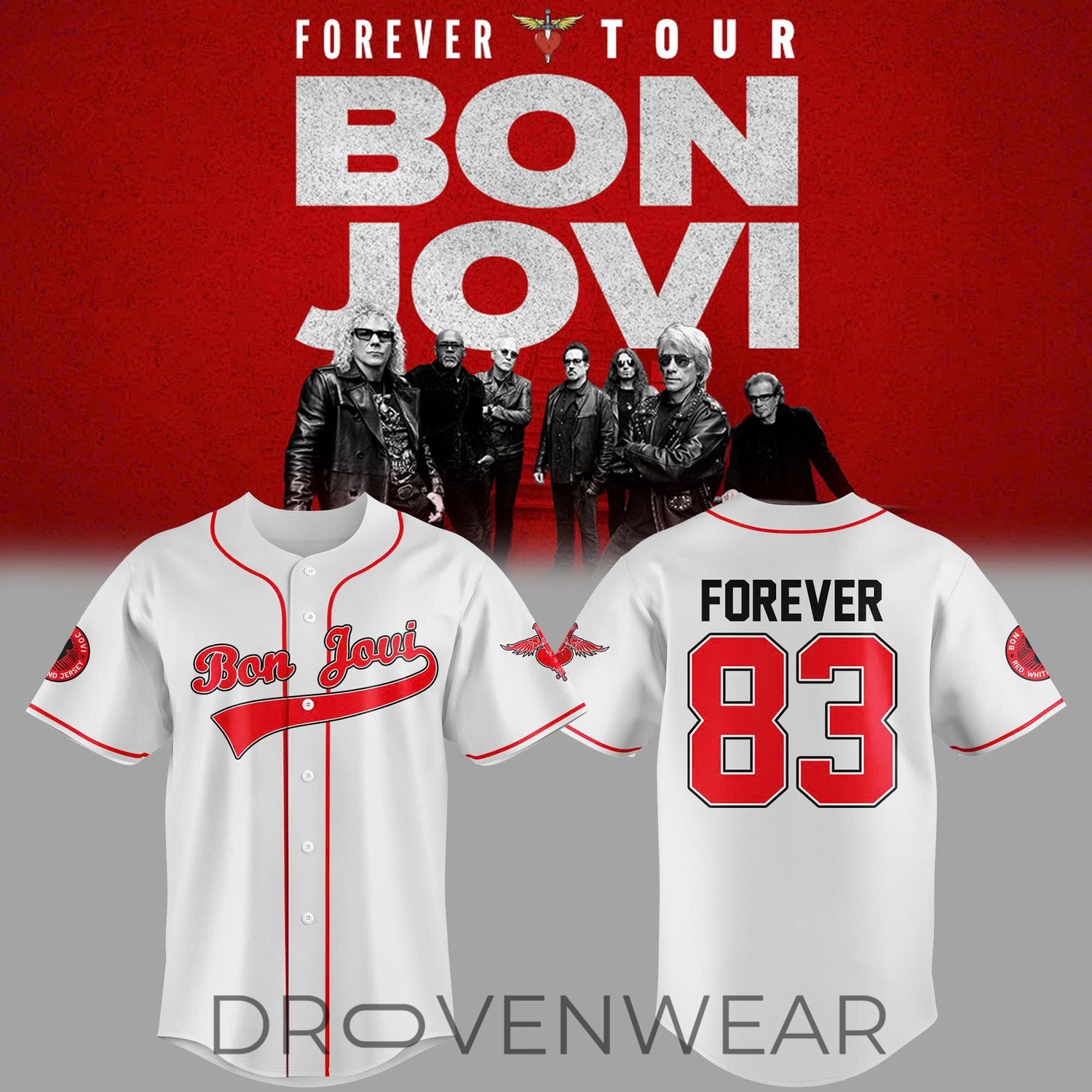Bon Jovi 2026 Madison Square Garden Concert Limited Edition Jersey Bon Jovi 2026 Madison Square Garden Concert Limited Edition Jersey