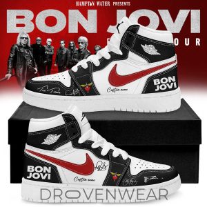 Bon Jovi Forever Tour 2026 Signature Custom Name J1 Shoes V2 by Drovenwear.com