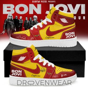 Bon Jovi Forever Tour 2026 Signature Custom Name J1 Shoes V3 by Drovenwear.com