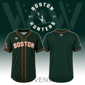 Boston Hunters Away Baseball Jersey 2026 by Drovenwear.com