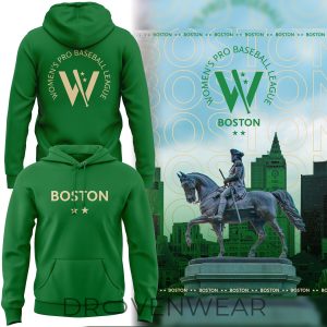 Boston Hunters Womens Pro Baseball League 2026 Season Hoodie by Drovenwear.com