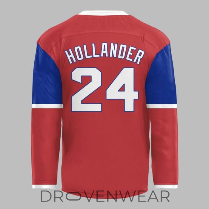 Boston Red Sox X Heated Rivalry Shane Hollander #24 Fan Hockey Jersey - Image 3