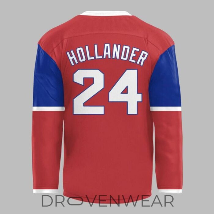 Boston Red Sox X Heated Rivalry Shane Hollander #24 Hockey Jersey - Image 3