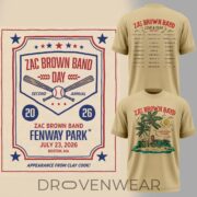 Boston Red Sox x Zac Brown Band Fenway Park Exclusive Graphic T-Shirt