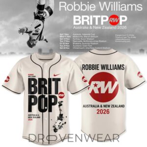 Britpop Aunz Tour 2026 Baseball Jersey Ver2 by Drovenwear.com