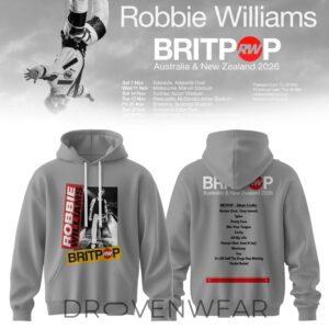 Britpop Aunz Tour 2026 Hoodie Ver2 by Drovenwear.com