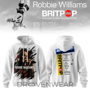 Britpop Aunz Tour 2026 Hoodie Ver3 by Drovenwear.com