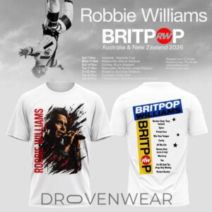 Britpop Aunz Tour 2026 Tshirt by Drovenwear.com