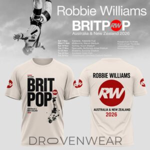 Britpop Aunz Tour 2026 Tshirt Ver4 by Drovenwear.com