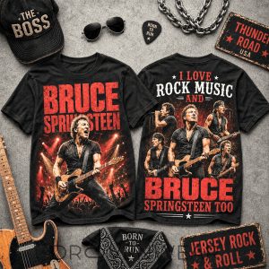 Bruce Springsteen Born To Run Rock Legend Tee by Drovenwear.com
