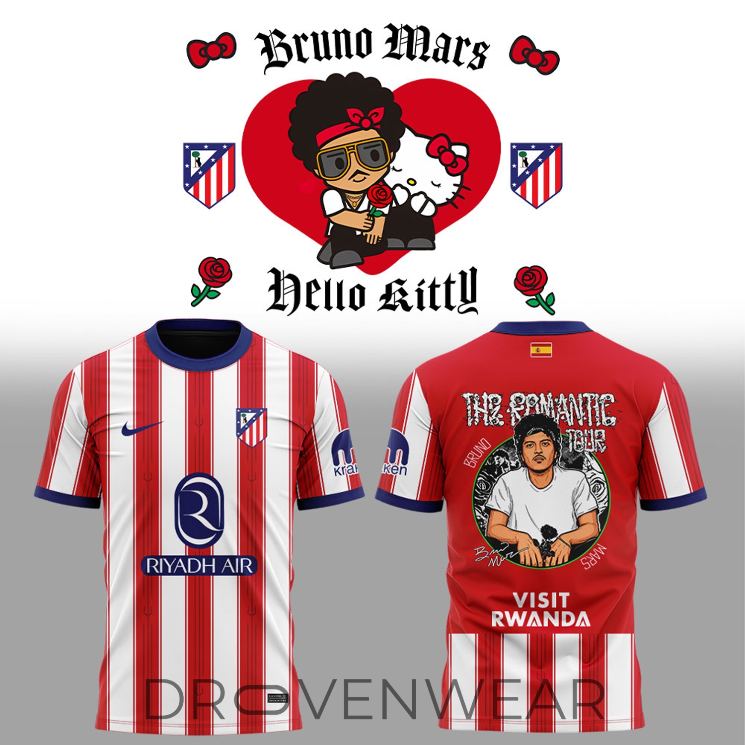 Bruno Mars The Romantic Tour 2026 in Spain — Madrid Limited Edition Shirt Bruno Mars The Romantic Tour 2026 in Spain — Madrid Limited Edition Shirt