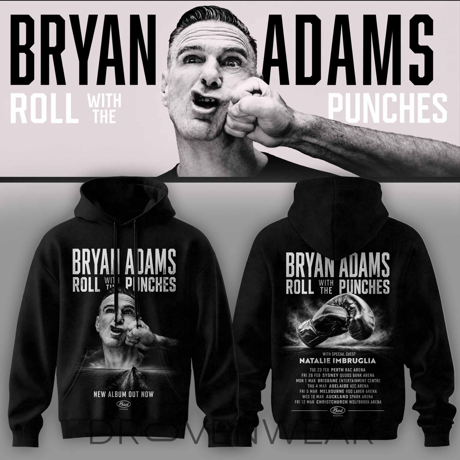 Bryan Adams - Roll With The Punches Tour Hoodie Bryan Adams - Roll With The Punches Tour Hoodie