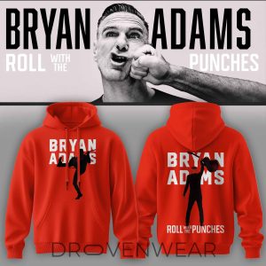 Bryan Adams Roll With The Punches Tour Hoodie V2 by Drovenwear.com