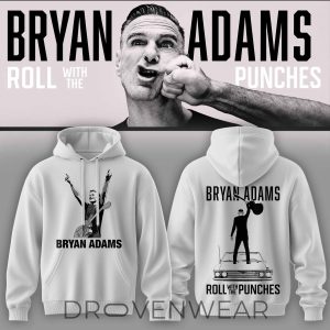 Bryan Adams Roll With The Punches Tour Hoodie V3 by Drovenwear.com