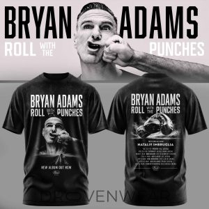 Bryan Adams Roll With The Punches Tour Tshirt by Drovenwear.com
