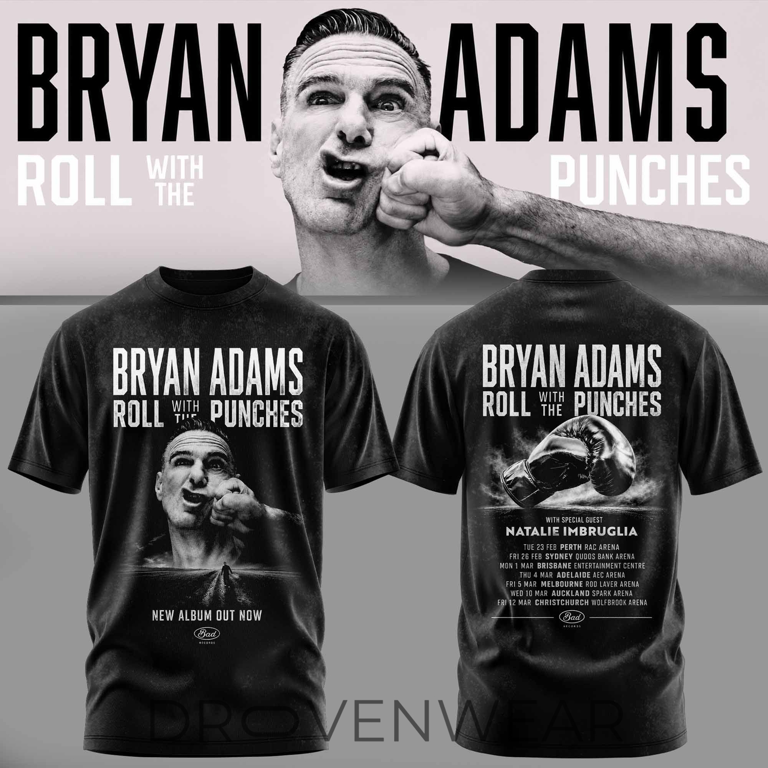 Bryan Adams - Roll With The Punches Tour Tshirt Bryan Adams - Roll With The Punches Tour Tshirt