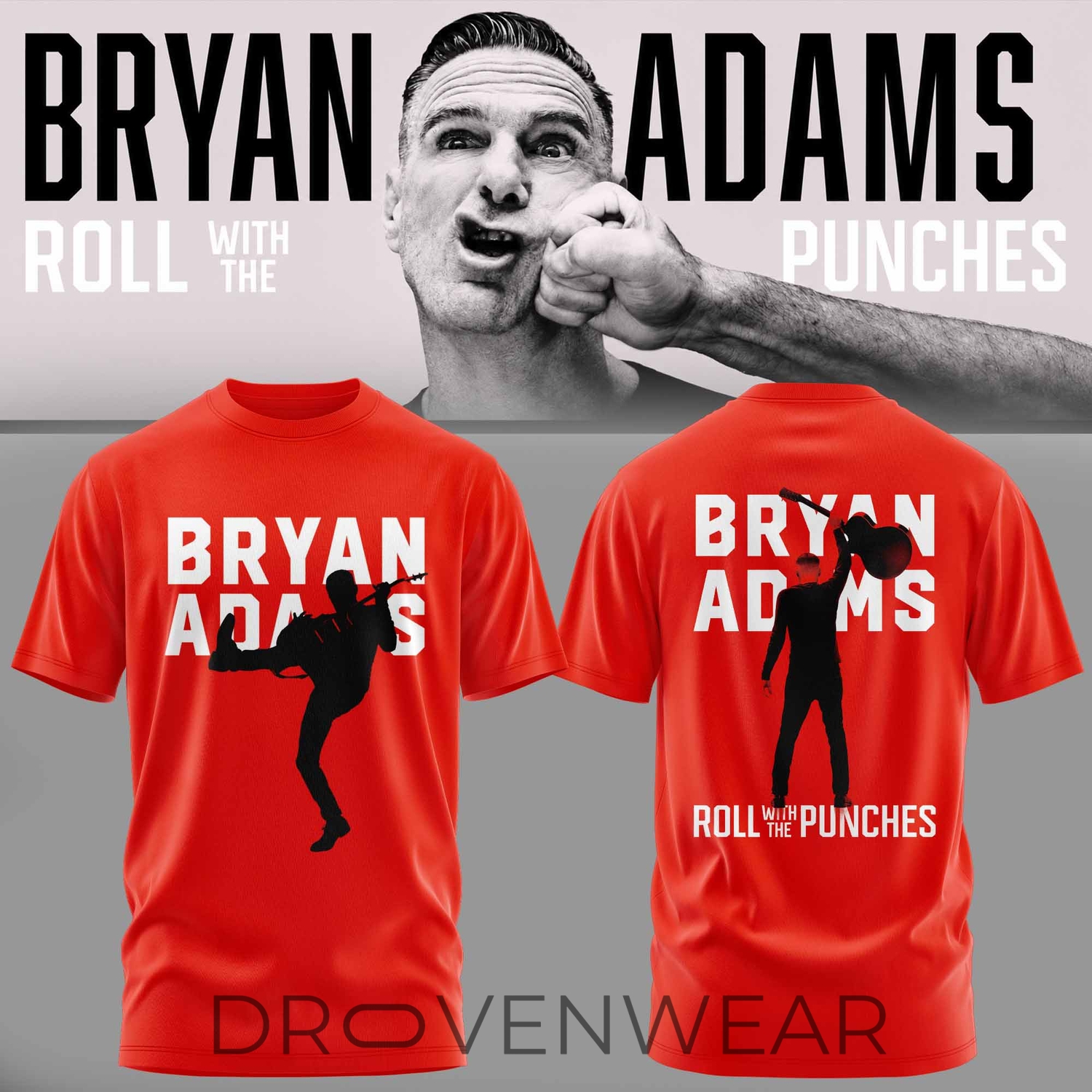 Bryan Adams - Roll With The Punches Tour Tshirt V2 Bryan Adams - Roll With The Punches Tour Tshirt V2