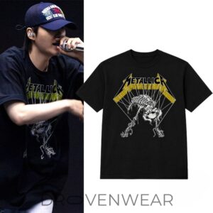Bts Suga At FIFA World Cup Halftime 2026 Metallica Shirt by Drovenwear.com